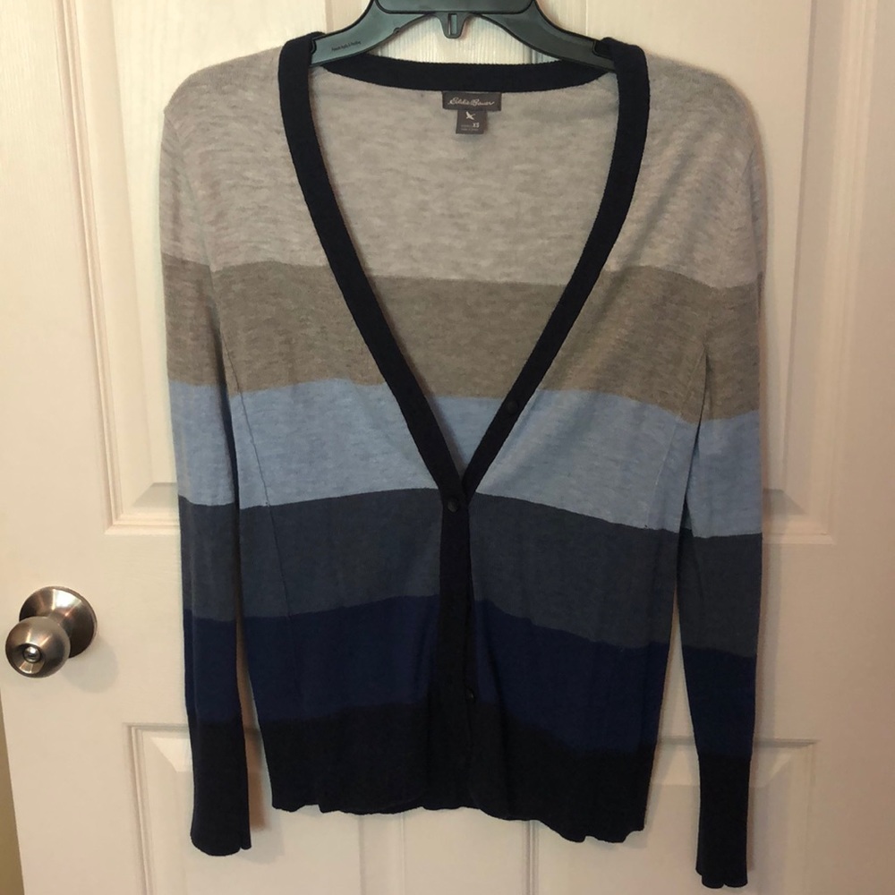 Ombré blue cardigan